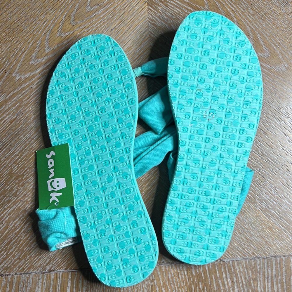 SANUK Yoga Sling Burst Spectrum Sandal in Opal 36-37 - Picture 8 of 9
